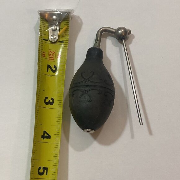 Antique Black Ear Syringe with Metal Nozzle Collection - Picture 3 of 6